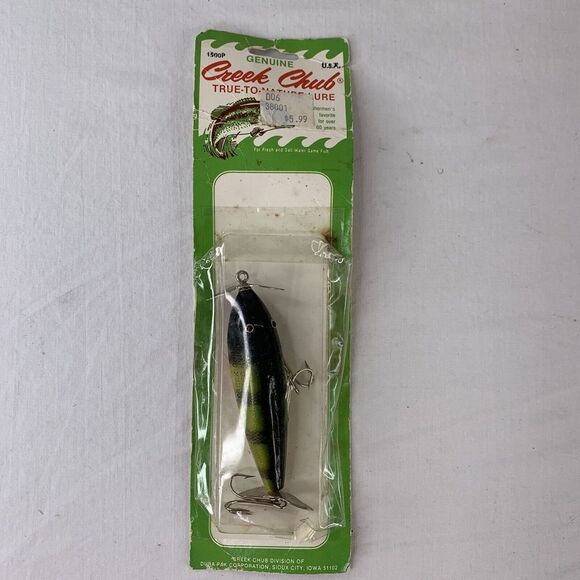 Creek Chub Bait True To Nature 1500p Injured Minnow Fishing Lure Vintage USA NEW - Picture 1 of 10
